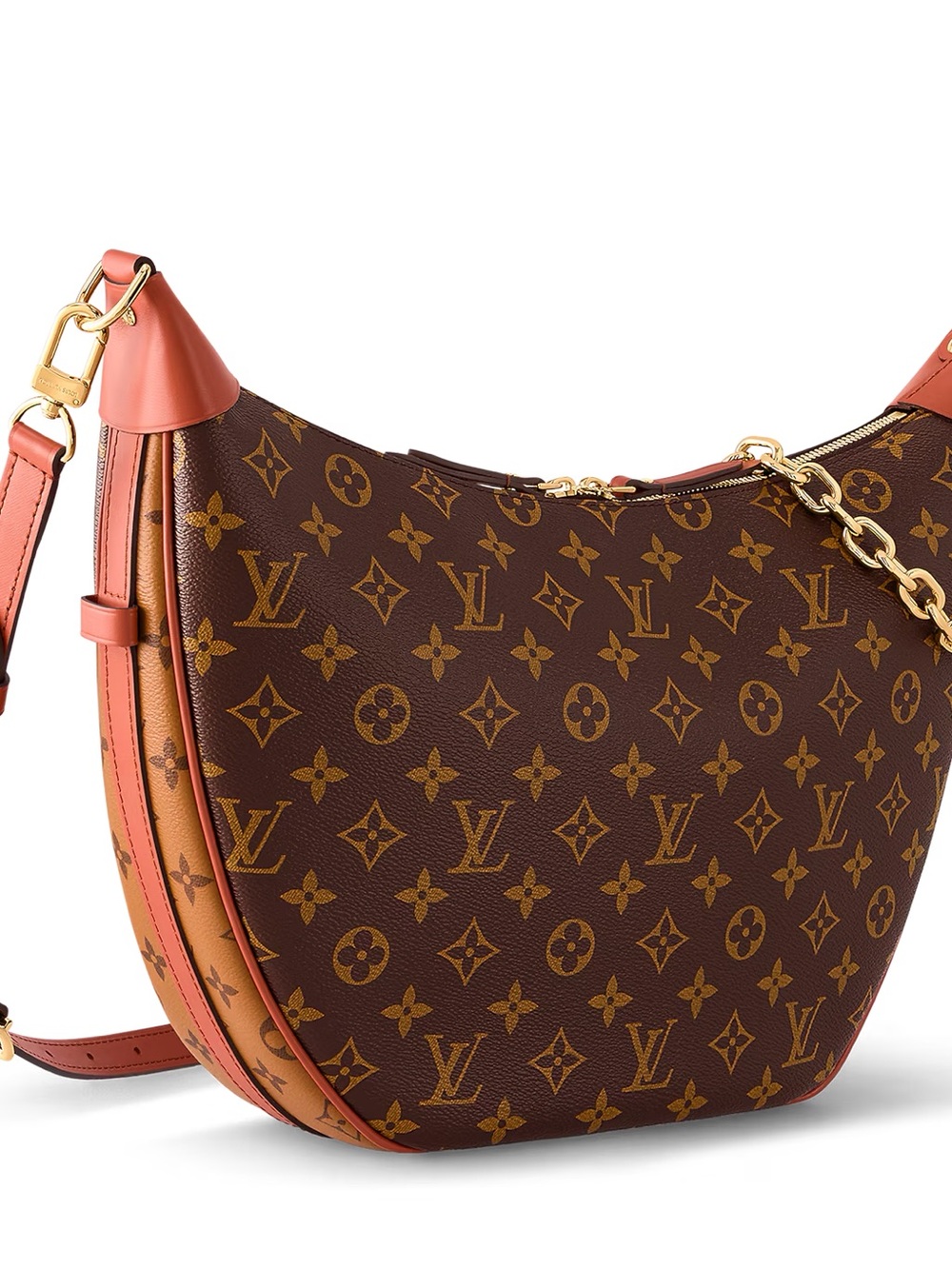 LOUIS VUITTON AUTHENTIC Reverse Monogram Loop Hobo